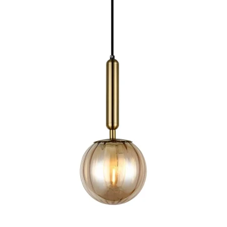 Lampa wisząca nowoczesna Ravena PND-2324-1 BRO+AMB bursztynowy – Italux